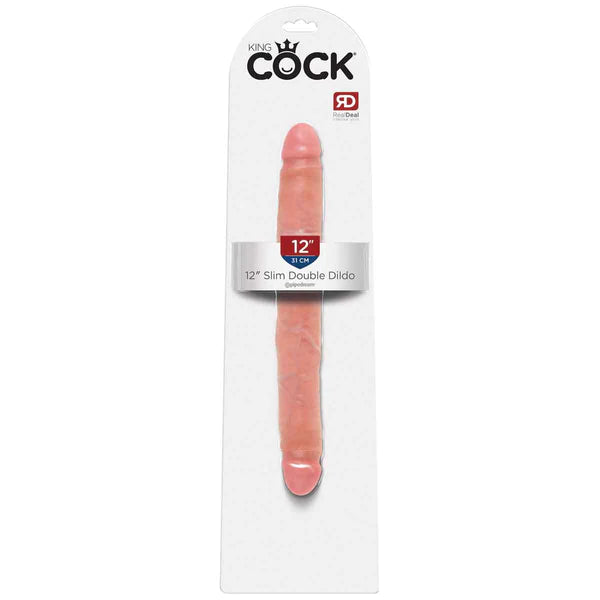 King Cock 12 Inch Double-Ended Dildo Beige