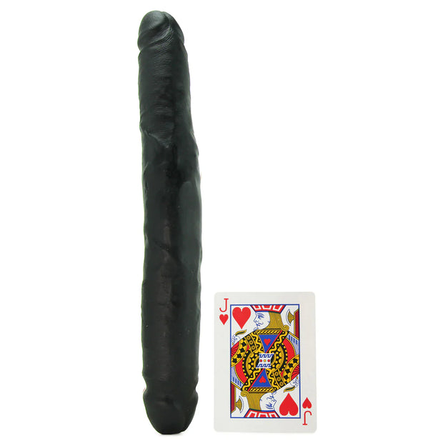 King Cock 12" Slim Double Dildo in Black