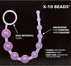 X-10 Anal Beads in Purple