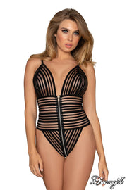 Striped Zipper Teddy s