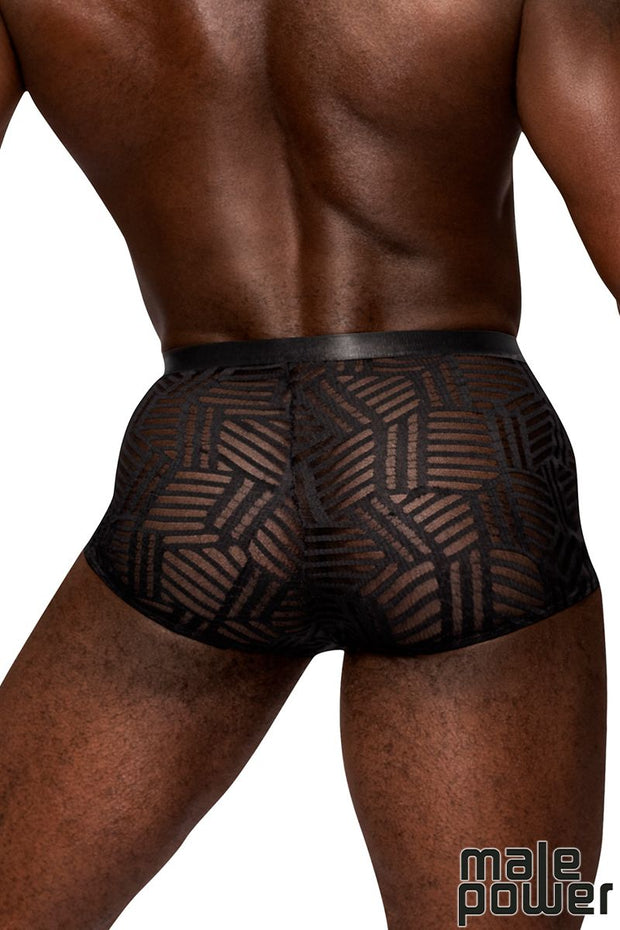 Rude Awakening Cheeky Cutout Short Black XL