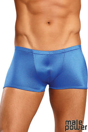 Satin Spandex Pouch Short Royal O/S
