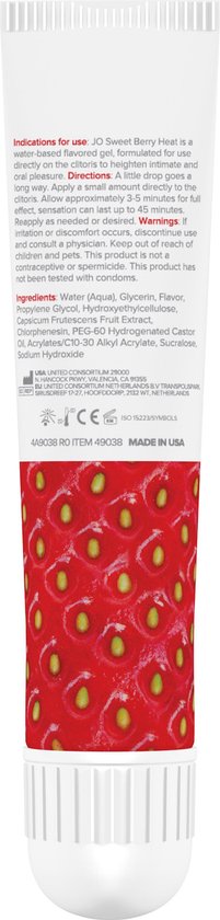 JO FLAVORED AROUSAL GEL - SWEET BERRY HEAT 10ML