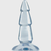 Jelly Crystal - Rigid Butt Plug - Clear - 6"