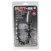 Butt Plug with Anal Beads Black