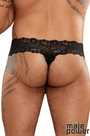 Scandal Lace Micro Thong Black L/XL