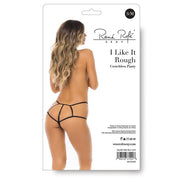 I Like It Rough Crotchless Panty Black S/M