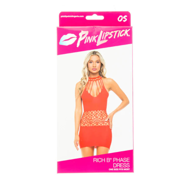 Rich B Phase Dress Red OS