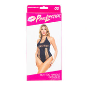 Hot Too Handle Bodysuit Teddy Black OS