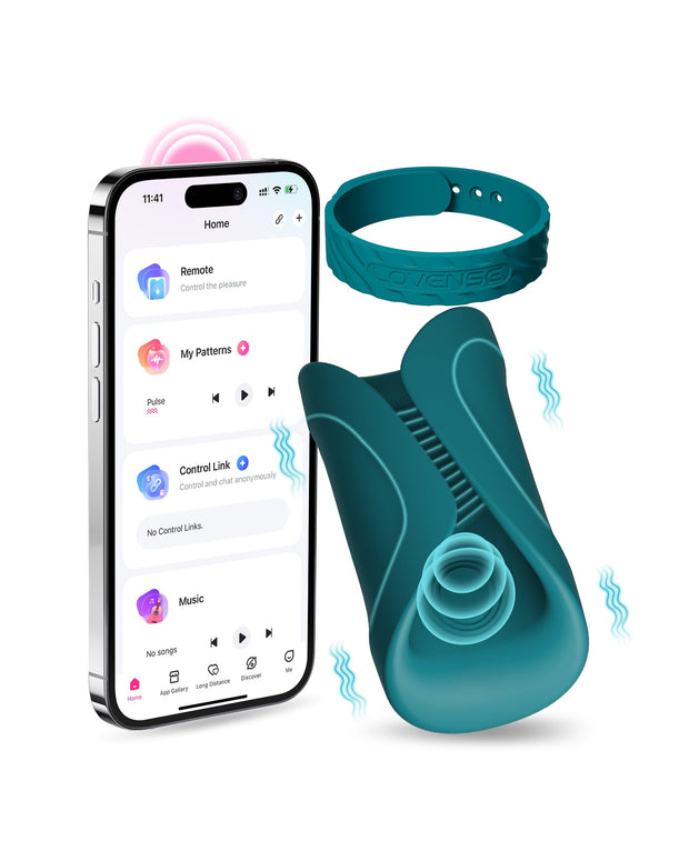 Lovense Gush 2 - Hands Free Remote Controlled Vibrating and Oscillating Penis Massager