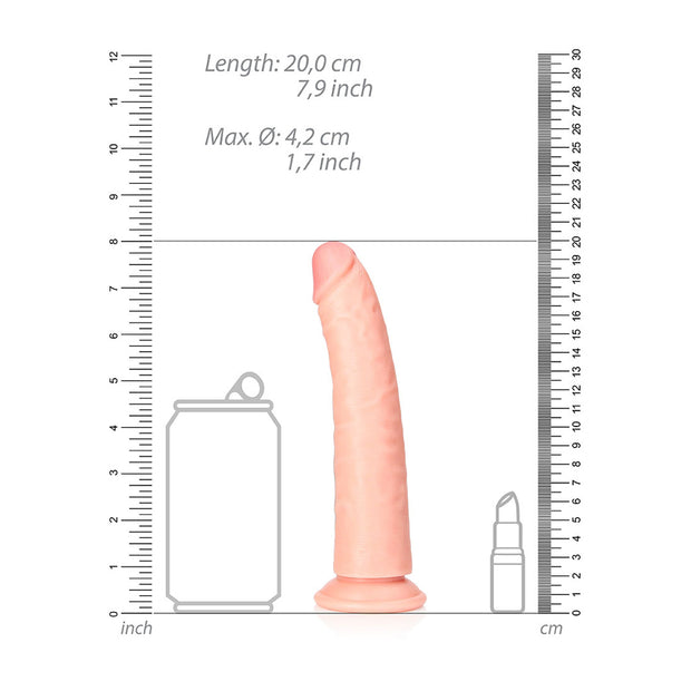 Slim Realistic Dildo with Suction Cup 7''/ 18 cm
