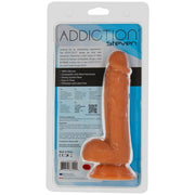 Addiction Steven 7.5" Silicone Dong Caramel