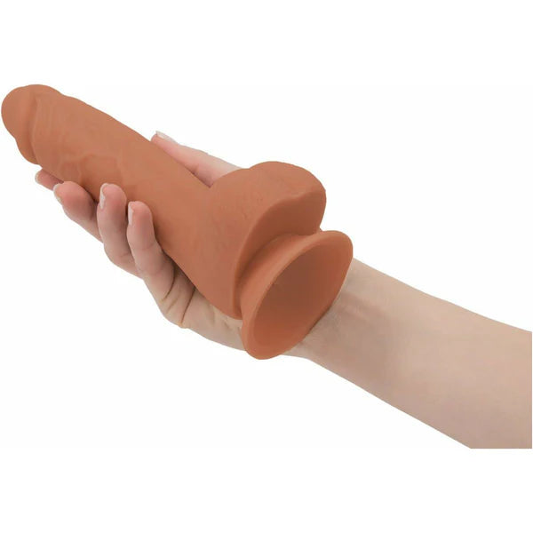 Addiction Steven 7.5" Silicone Dong Caramel