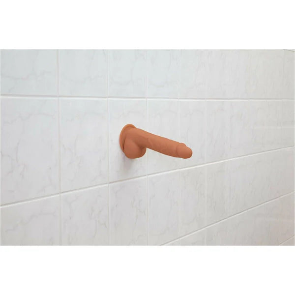 Addiction Steven 7.5" Silicone Dong Caramel