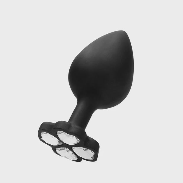 Lucky Diamond Butt Plug Black Large
