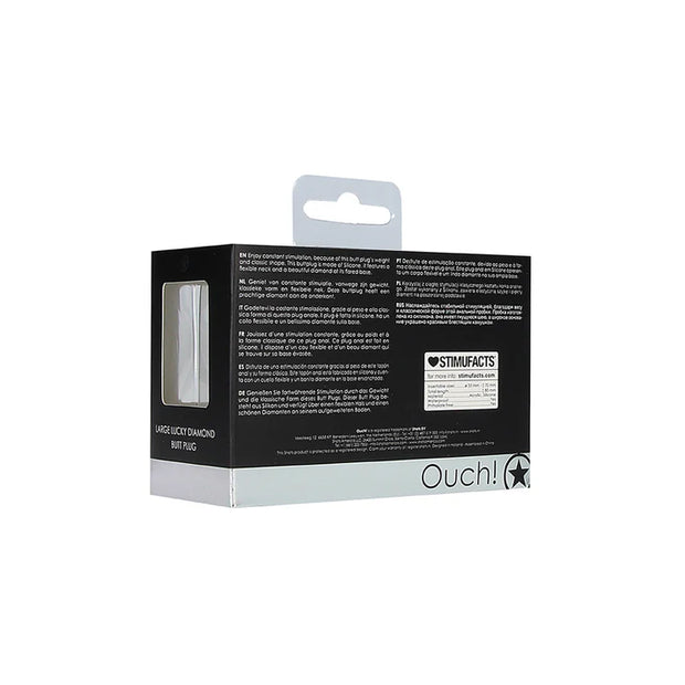 Lucky Diamond Butt Plug Black Large