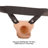 Addiction 7” Silicone Hollow Dong Strap On Beige