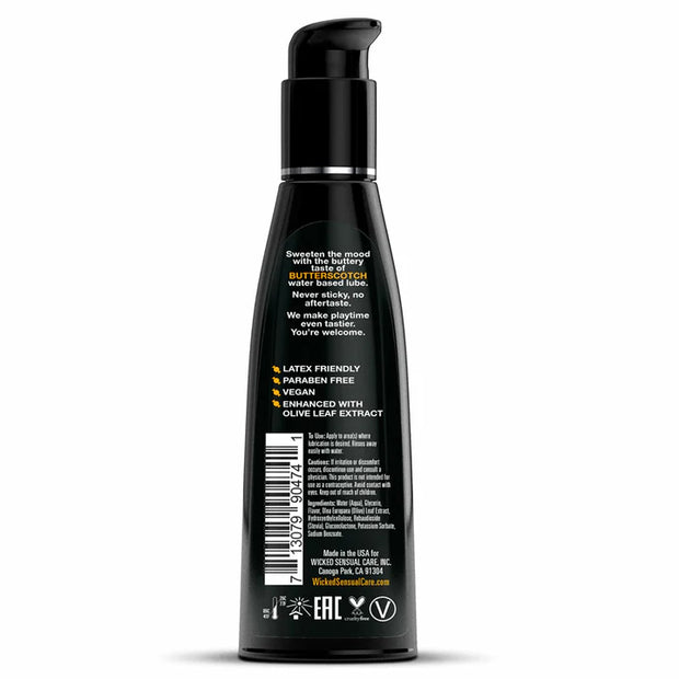 Aqua Flavored Lube Butterscotch 4oz/120ml