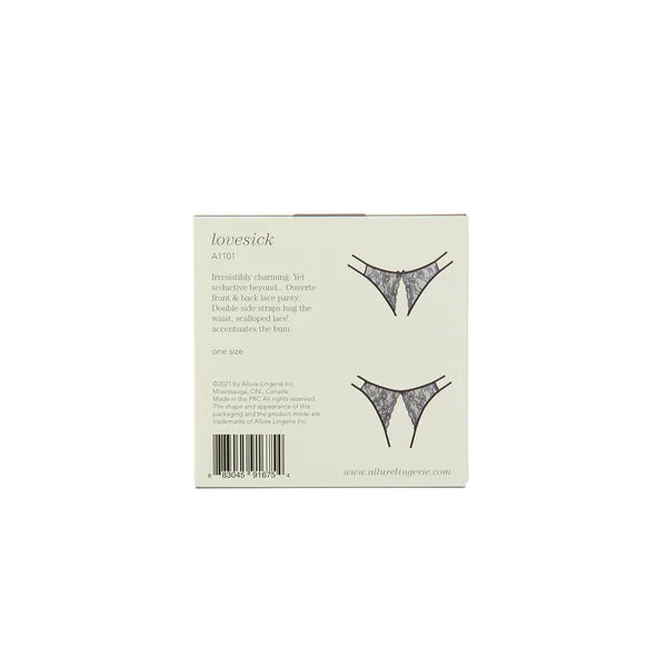Lovesick Lace Panty Black OS