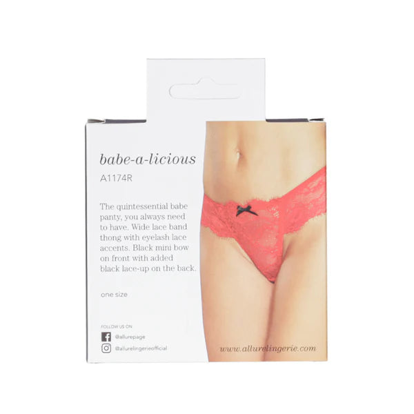 Babe-a-licious Thong Red OS
