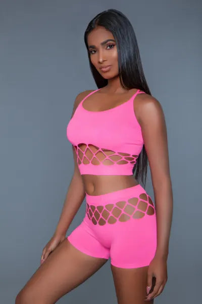 Palmer Set Hot Pink 2pcs O/S