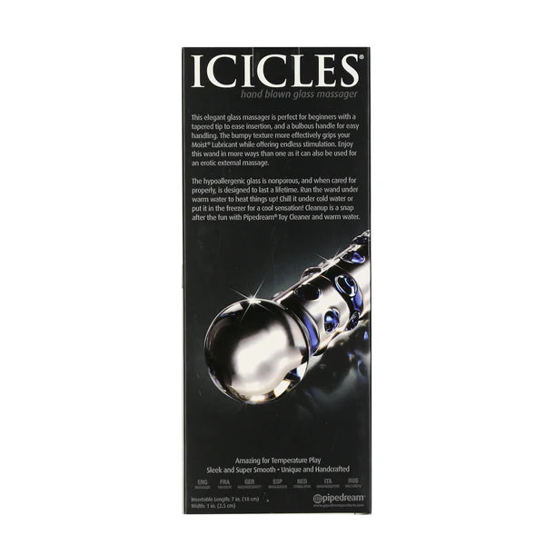 Icicles No. 50 - Hand Blown Glass Massager