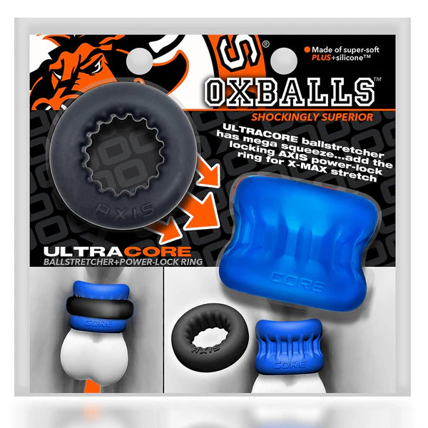 Ultracore Ballstretcher + Power Lock Ring Black/Blue