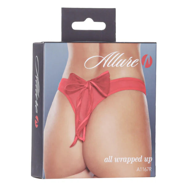 All Wrapped Up Thong Red OS