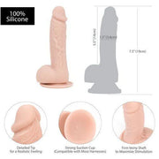 Addiction Mark 7.5" Dildo With Balls with Bullet