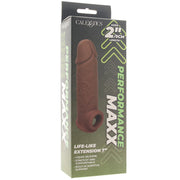Performance Maxx 7 Inch Silicone Extender in Brown