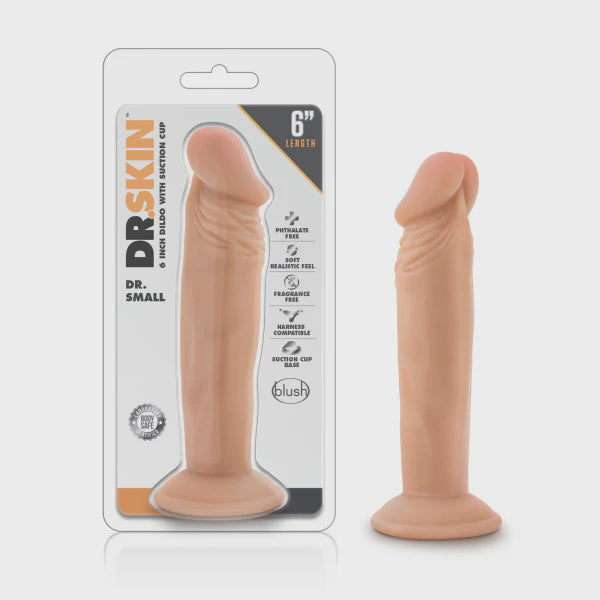 Dr. Skin 6.5 Inch Cock with Suction Cup in Beige