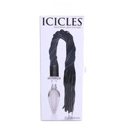 Icicles No. 49 Hand Blown Glass Massager with Flogger