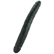 King Cock 12" Slim Double Dildo in Black