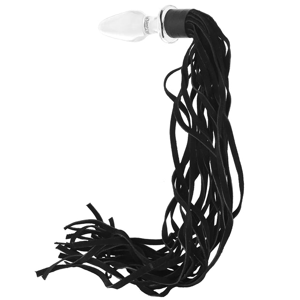 Icicles No. 49 Hand Blown Glass Massager with Flogger