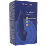 Womanizer Premium 2 Pleasure Air Stimulator in Blueberry