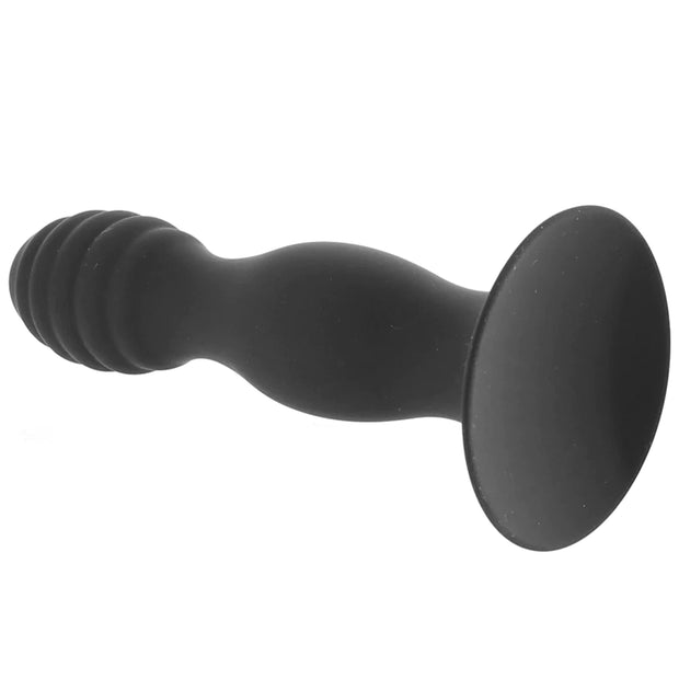 Silicone Ribbed Anal Stud Probe