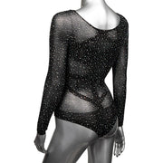 Radiance Long Sleeve Black Body Suit OS