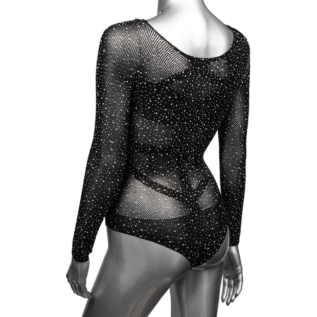 Radiance Long Sleeve Black Body Suit OS