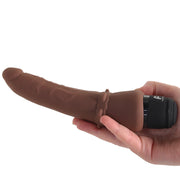 Power Cock 7 Inch Slim Realistic Vibe in Dark Brown