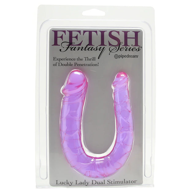 Lucky Lady Dual Stimulator Dildo Purple