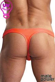 Euro Male Pouch Orange Thong L/XL