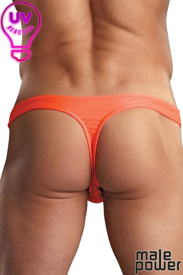 Euro Male Pouch Orange Thong L/XL
