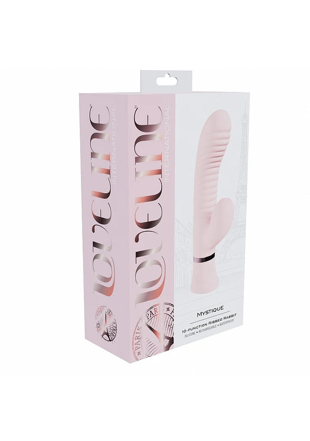 Mystique Pink 10 function Ribbed Rabbit