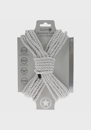 Ouch! Bondage Rope 10 Meter Nylon Silver