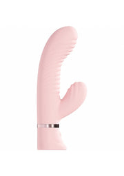 Mystique Pink 10 function Ribbed Rabbit