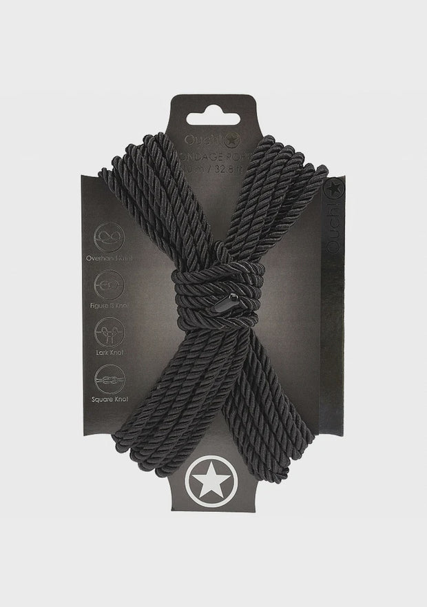 Ouch! Bondage Rope 10 Meter Nylon Black