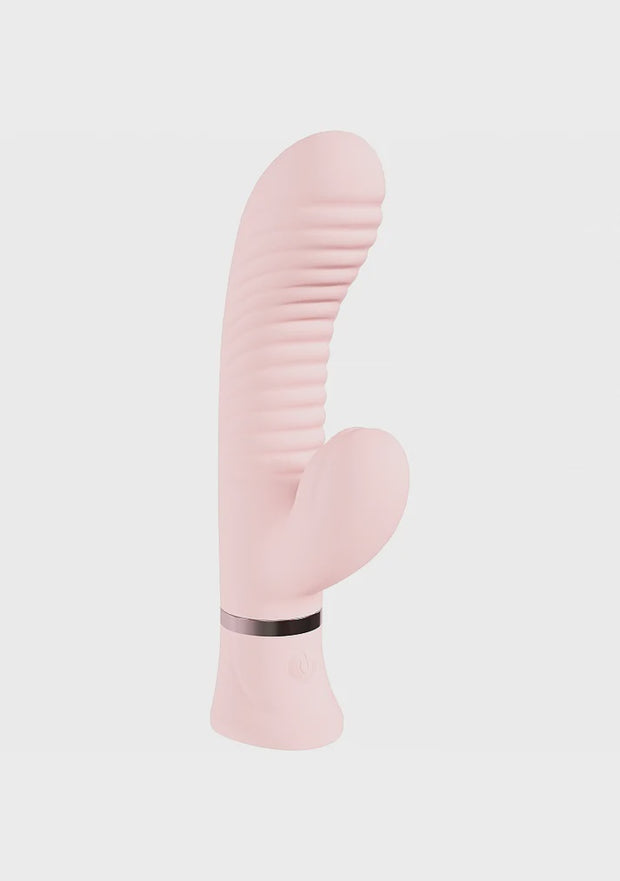Mystique Pink 10 function Ribbed Rabbit