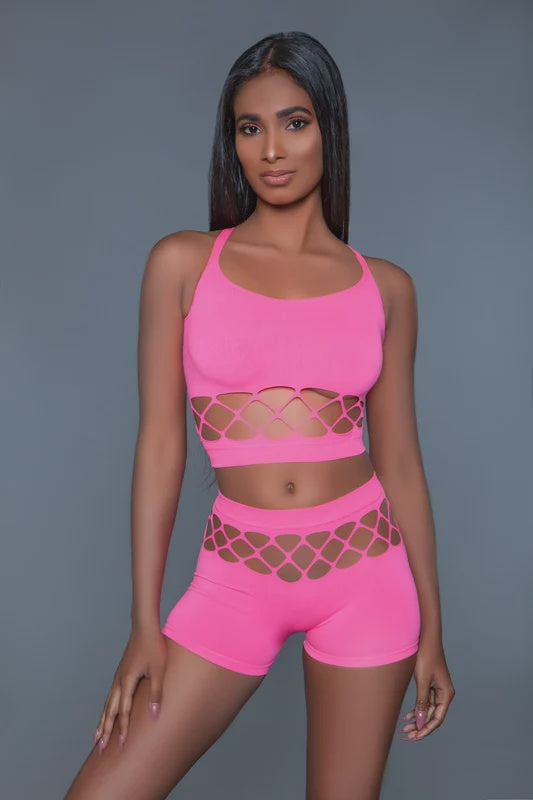 Palmer Set Hot Pink 2pcs O/S