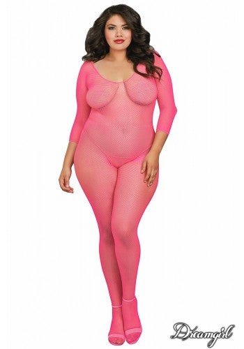 Fishnet Bodystocking Black OSXL