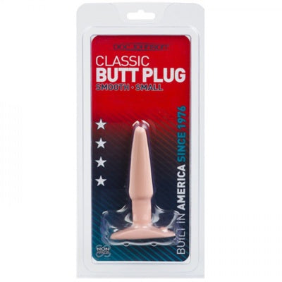 Classic Butt Plug Small Beige 4.5 inches